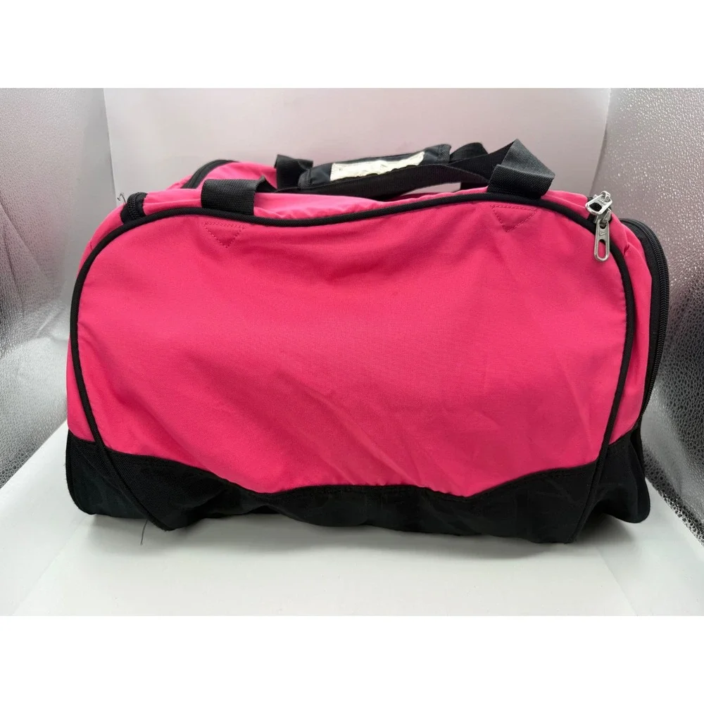 Nike Duffel Bag Hot Pink Black Gym Sports Beach Travel Training Shoulder Strap